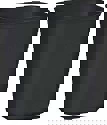 Fiberglass Wastebasket, 3.5 gal, Fiberglass, Black